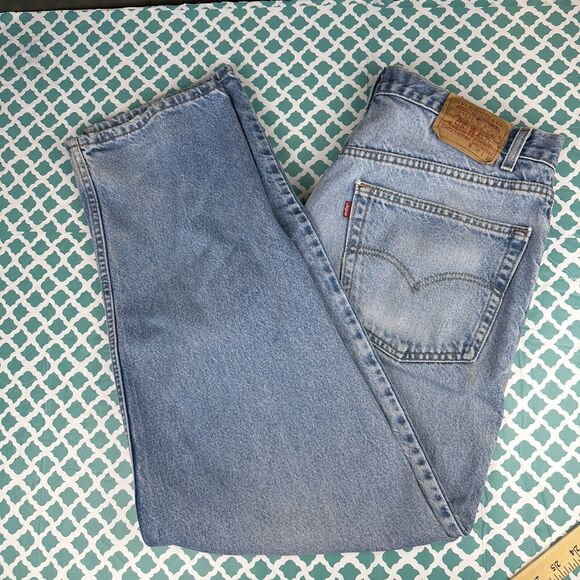 Levi's 468 Jeans 38x30 Relaxed Straight-Leg Faded 90's VINTAGE - Picture 1 of 16